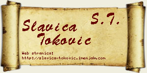Slavica Toković vizit kartica